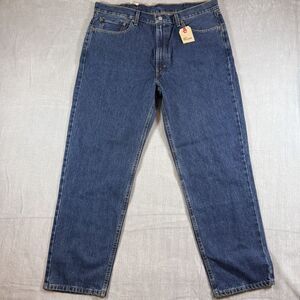 NWT Levis 550 Jeans Relaxed Fit Tapered Leg Blue Denim Medium Wash Mens 40X32